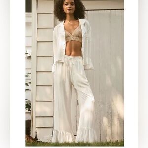 Anthropologie White Women's Pajama Set